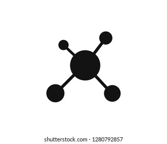 Molecule Black Icon Logo