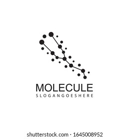Molecule Black icons vector illustration logo design.