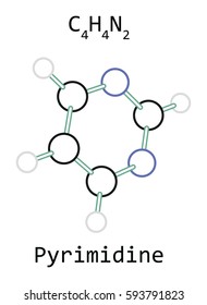 molecule C4H4N2 Pyrimidine