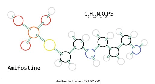 molecule C5H15N2O3PS Amifostine
