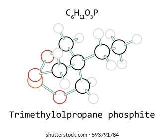 molecule C6H11O3P Trimethylolpropane phosphite
