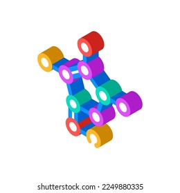 molecule chemistry isometric icon vector. molecule chemistry sign. isolated symbol illustration