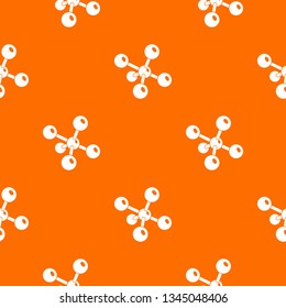 Molecule chemistry pattern vector orange for any web design best