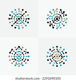 Molecule circle abstract round galaxy