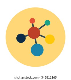 
Molecule Colored Vector Illustration
