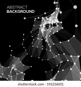Molecule And Communication Background in black