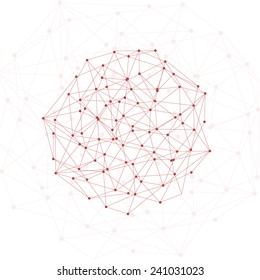 Molecule And Communication Background red