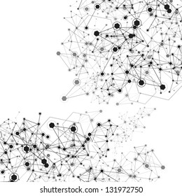 Molecule And Communication Background - Vector Illustration, Graphic Design Useful For Your Design
