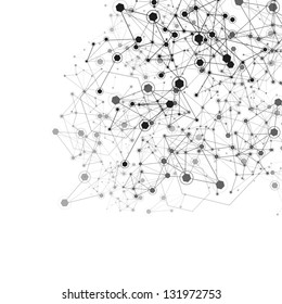 Molecule And Communication Background - Vector Illustration, Graphic Design Useful For Your Design