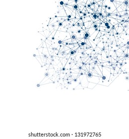 Molecule And Communication Background - Vector Illustration, Graphic Design Useful For Your Design