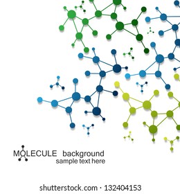 Molecule And Communication Background - Vector Illustration, Graphic Design Useful For Your Design