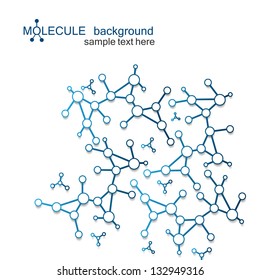 Molecule And Communication Background - Vector Illustration, Graphic Design Useful For Your Design