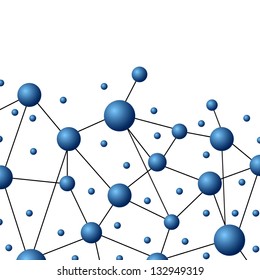 Molecule And Communication Background - Vector Illustration, Graphic Design Useful For Your Design