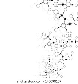 Molecule And Communication Background - Vector Illustration, Graphic Design Useful For Your Design