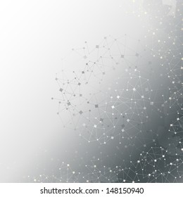 Molecule And Communication Background - Vector Illustration, Graphic Design Useful For Your Design