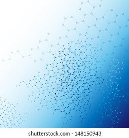 Molecule And Communication Background - Vector Illustration, Graphic Design Useful For Your Design