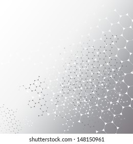 Molecule And Communication Background - Vector Illustration, Graphic Design Useful For Your Design