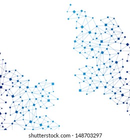 Molecule And Communication Background - Vector Illustration, Graphic Design Useful For Your Design
