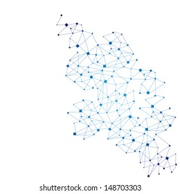 Molecule And Communication Background - Vector Illustration, Graphic Design Useful For Your Design