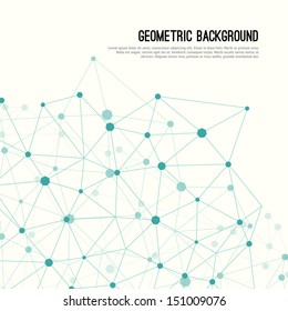 Molecule And Communication Background - Vector Illustration, Graphic Design Useful For Your Design