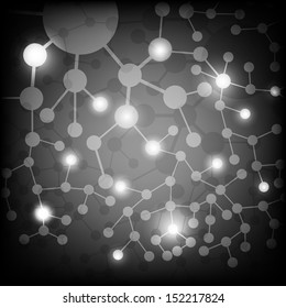 Molecule And Communication Background - Vector Illustration, Graphic Design Useful For Your Design 