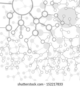 Molecule And Communication Background - Vector Illustration, Graphic Design Useful For Your Design 