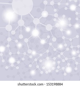 Molecule And Communication Background - Vector Illustration, Graphic Design Useful For Your Design 
