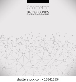 Molecule And Communication Background. Vector Illustration, Graphic Design Useful For Your Design