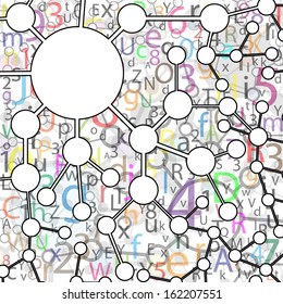 Molecule And Communication Background - Vector Illustration, Graphic Design Useful For Your Design 