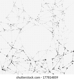 Molecule and Communication Background. Vector Illustration.