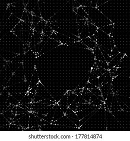 Molecule and Communication Background. Vector Illustration.