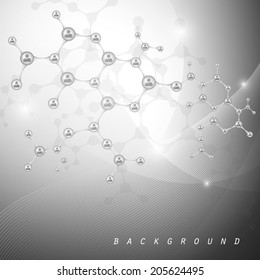 Molecule And Communication Background - Vector Illustration, Graphic Design Useful For Your Design