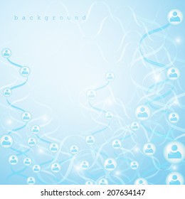 Molecule And Communication Background - Vector Illustration, Graphic Design Useful For Your Design 