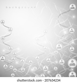 Molecule And Communication Background - Vector Illustration, Graphic Design Useful For Your Design 