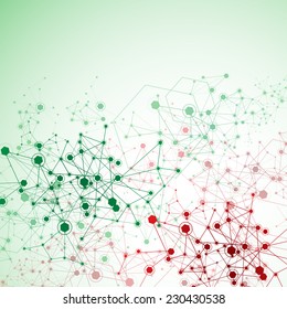 Molecule And Communication Background - Vector Illustration, Graphic Design Useful For Your Design