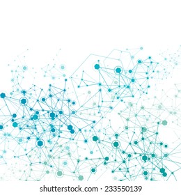 Molecule And Communication Background - Vector Illustration, Graphic Design Useful For Your Design