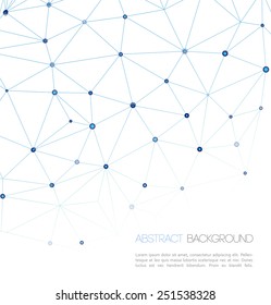 Molecule And Communication Background. Vector Illustration, Graphic Design 