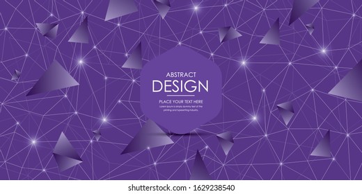 Molecule And Communication purple Background