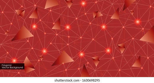 Molecule And Communication red Background