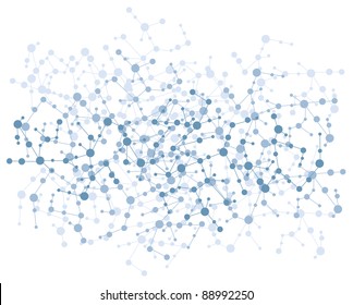 Molecule Connection Background Vector