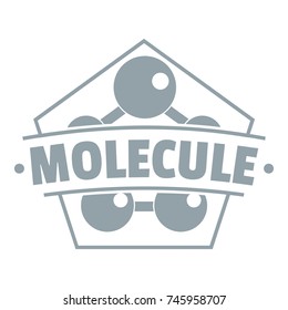 Molecule connection logo. Simple illustration of molecule connection vector logo for web