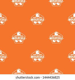 Molecule connection pattern vector orange for any web design best