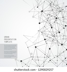 Molecule connection structure vector illustration background.