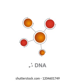 Molecule design isolated on white background. Atoms. 3d molecular structure with connected spherical particles.