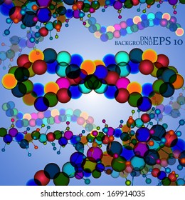  Molecule DNA. Abstract background