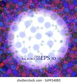 Molecule DNA. Abstract background