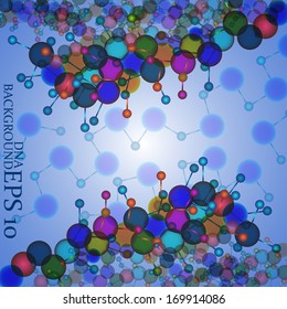 Molecule DNA. Abstract background