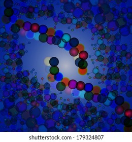 Molecule DNA. Abstract background