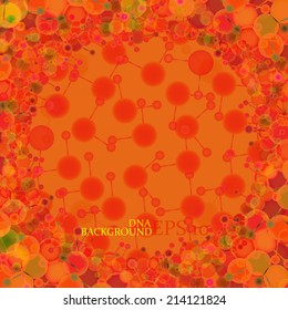 Molecule DNA. Abstract background