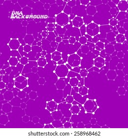 Molecule DNA. Abstract background. Vector illustration. Eps10